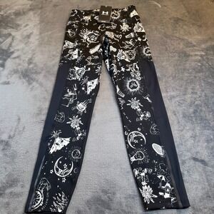 Under Armour Fly Fast All Over Print Graphic Running Tights Womens Small NWT